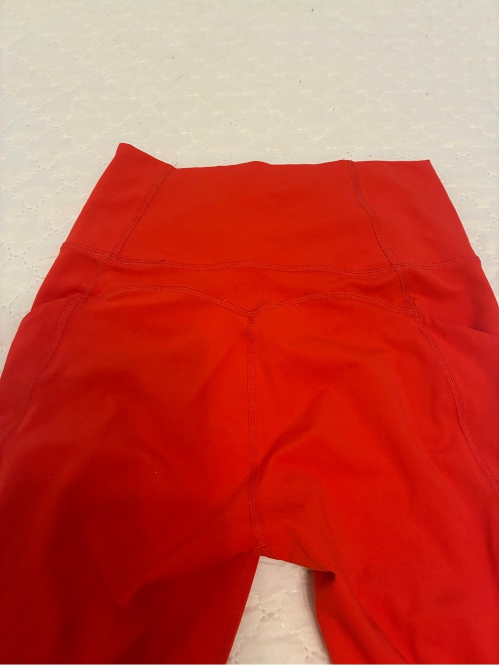 Fabletics Oasis PureLuxe High Waisted Leggings - Strawberry Red. XS. - Picture 5 of 8